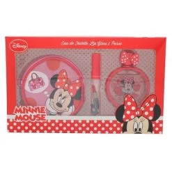 Disney Minnie Mouse Confezione Regalo 50ml EDT + Lucidalabbra + Portamonete Rotondo