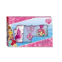 Disney Princess Disney - Cofanetto Princess Bijoux - Eau De Toilette 50 Ml + Bagnoschiuma 100 Ml + Bracciale + Collana Con Ciondoli
