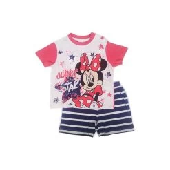 Pigiama Maglia Maglietta Pantaloncino Bimba Neonato Disney Baby Minnie Blu 24 M