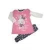 Abitino Abito Caldo Cotone Felpato Bimba Neonata Disney Baby Rosa Blu 18 M