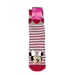 Calza Corta Calzino Antiscivolo Bimba Bambina Disney Minnie Rubino 27-30