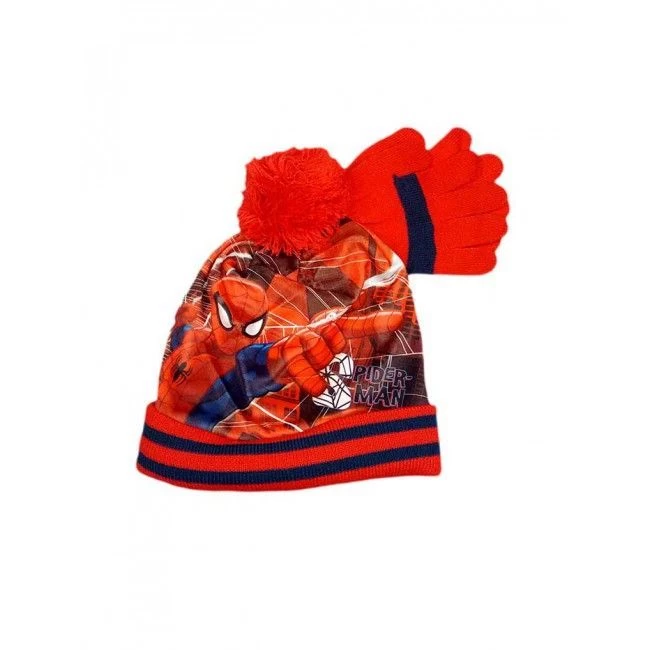 Disney Baby Set 2pz Cappello Cappellino Pon Pon Guanti Bimbo Bambino Uomo Ragno Spiderman Rosso Tg 52 3 Disney Baby Set 2pz Cappello Cappellino Pon Pon Guanti Bimbo Bambino Uomo Ragno Spiderman Rosso Tg 52