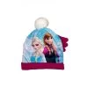 Disney Baby Set 2pz Cappello Cappellino Pon Pon Guanti Bimba Bambina Disney Frozen Prugna Tg 52