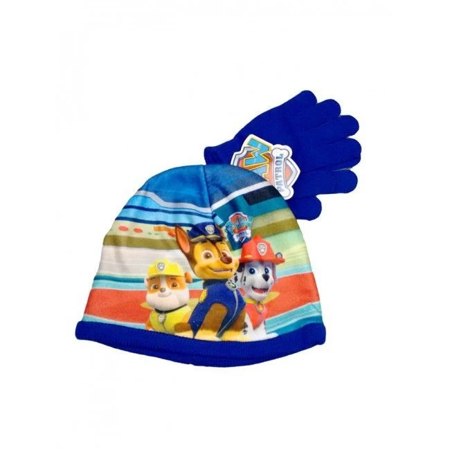 Disney Baby Set 2pz Cappello Cappellino Guanti Bimbo Bambino Paw Patrol Bluette Tg 52 3 Disney Baby Set 2pz Cappello Cappellino Guanti Bimbo Bambino Paw Patrol Bluette Tg 52