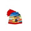 Disney Baby Set 2pz Cappello Cappellino Guanti Bimbo Bambino Paw Patrol Rosso Tg 54