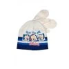 Set 2pz Cappello Cappellino Muffole Guanti Bimbo Bambino Disney Baby Mickey Panna Tg 50