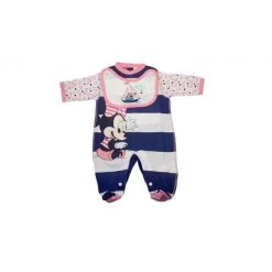 Tuta Tutina Cotone Bimba Neonato Disney Baby Minnie Rosa Blu 0 - 1 Mese
