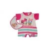 Pagliaccetto Tutina Bavetta Bimba Neonato Disney Baby Minnie Fucsia 6 - 9 Mesi -Disney 270495