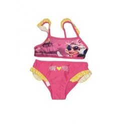 Costumino Costume Da Bagno 2 Pezzi Bikini Bimba Bambina Disney Minnie Fucsia 6A