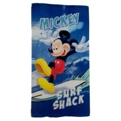 Telo Asciugamano Mare Bimbo Spugna Disney Mickey Azzurro TU