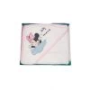 Accappatoio Triangolo Bimba Neonato Spugna Minnie Disney Baby Bianco Rosa TU -Disney 294454