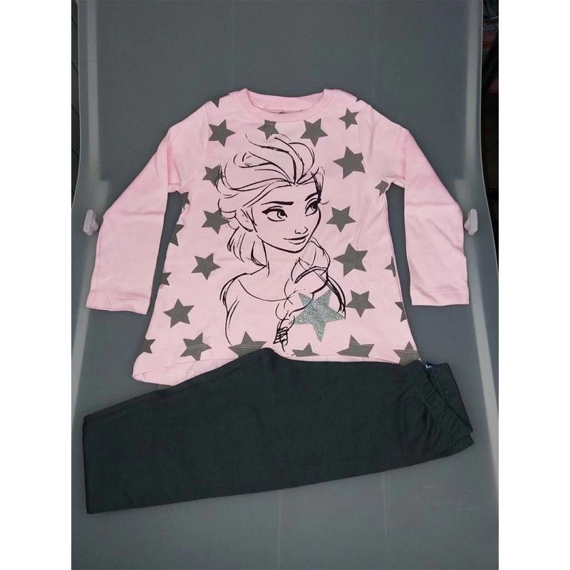 Pigiama Maglia Maglietta Pantalone Bimba Bambina Disney Frozen Rosa 4A 3 Pigiama Maglia Maglietta Pantalone Bimba Bambina Disney Frozen Rosa 4A