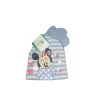 Set 2pz Cappello Cappellino Muffole Guanti Bimba Bambina Disney Baby Minnie Cielo Tg 48 -Disney 323004