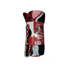 Plaid Copertina Coperta Pile Bimba Bambina Disney Minnie Rosso TU