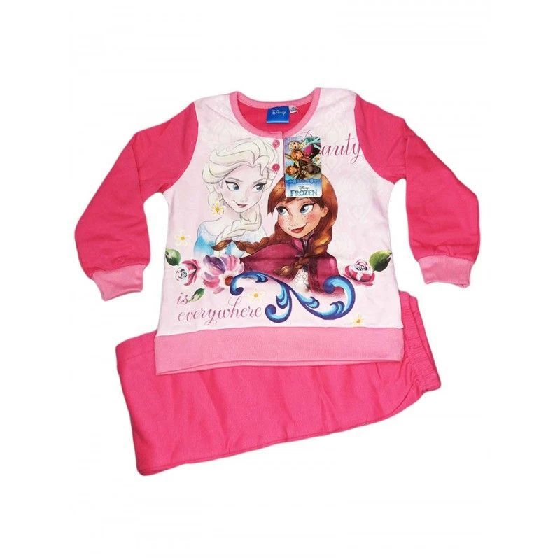 Pigiama Maglia Maglietta Pantalone Bimba Disney Frozen Rosa Fucsia 6A 3 Pigiama Maglia Maglietta Pantalone Bimba Disney Frozen Rosa Fucsia 6A