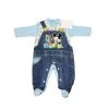 Tuta Tutina Cotone Bimbo Neonato Disney Baby Mickey Mouse Cielo 6 - 9 Mesi -Disney 357216