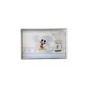 Completo 3pz Culla Carrozzina Bimbo Neonato Lenzuolo Stampa Mickey Disney Baby Bianco Cielo TU -Disney 360175