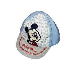 Cappello Berretto Bimbo Neonato Disney Baby Mickey Cielo Tg 48