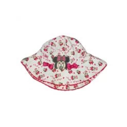 Disney Baby Cappellino Cappello Pescatore Bimba Disney Minnie Bianco Tg 48