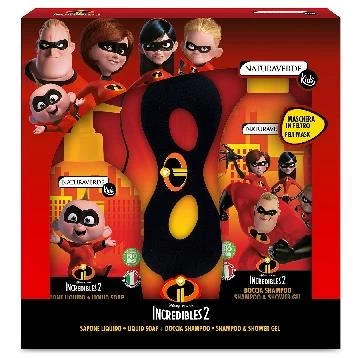 Disney INCREDIBILI 2 KIT CONFEZIONE REGALO DOCCIA SHAMPOO + SAPONE + MASCHERA 3 Disney INCREDIBILI 2 KIT CONFEZIONE REGALO DOCCIA SHAMPOO + SAPONE + MASCHERA
